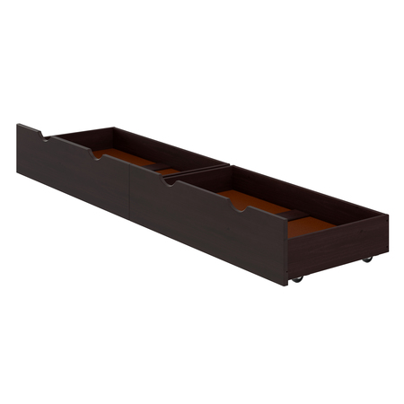 ALATERRE FURNITURE Alaterre Underbed Storage Drawers, Set of 2, Espresso AJ0049P0